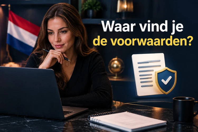 Waar vind je de voorwaarden?