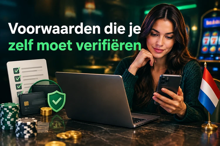 Voorwaarden die je zelf moet verifiëren